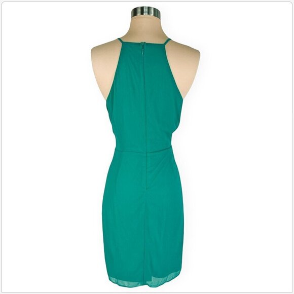 Lulus Best Wishes Teal Green Sleeveless Sheath Dress Summer Cocktail NWT NEW XL - Picture 3 of 4